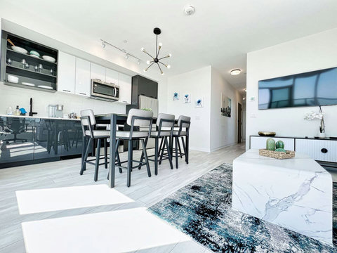 Comfortable dining space for gathering and dining in