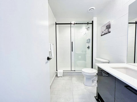 Thoughtfully designed bathroom space