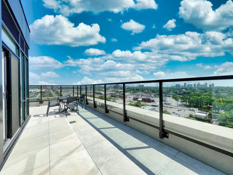 Relax outside on this inviting balcony/terrace