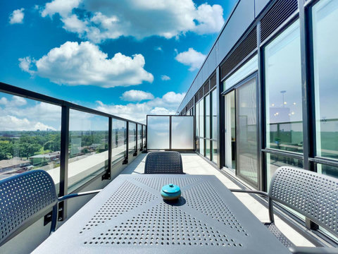 Your own balcony for light dining and relaxation