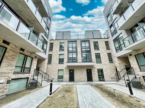 Inviting rooftop house view with spacious outdoor appeal