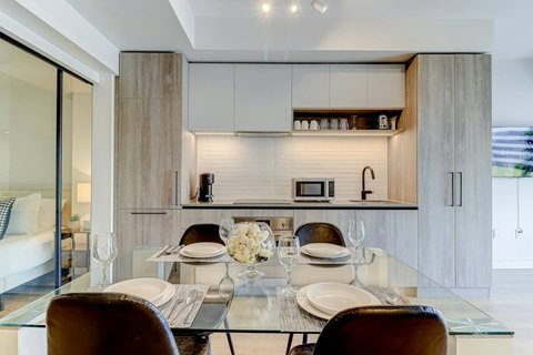 Comfortable dining area ideal for family or group meals.