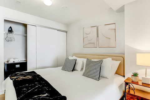 Luxury bedding and serene design for a 5-star sleep experience