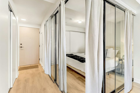 Cozy, stylish bedroom for a peaceful stay