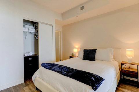 “Sunny, well-designed bedroom near top attractions—perfect for longer stays”  “Private, peaceful bedroom with workspace and blackout curtains”