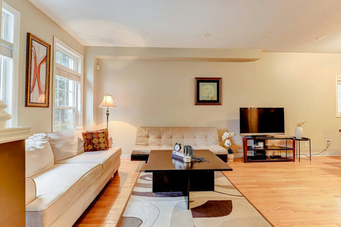 Our cozy corner for movies and memories.