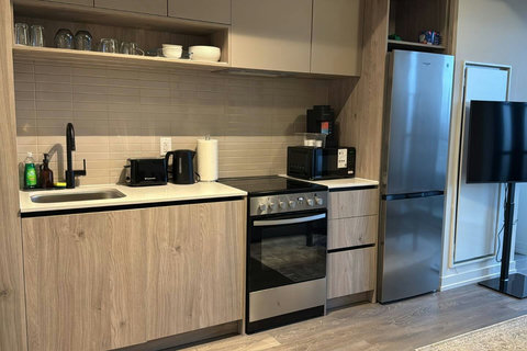 “Modern, clean kitchen with all the essentials.