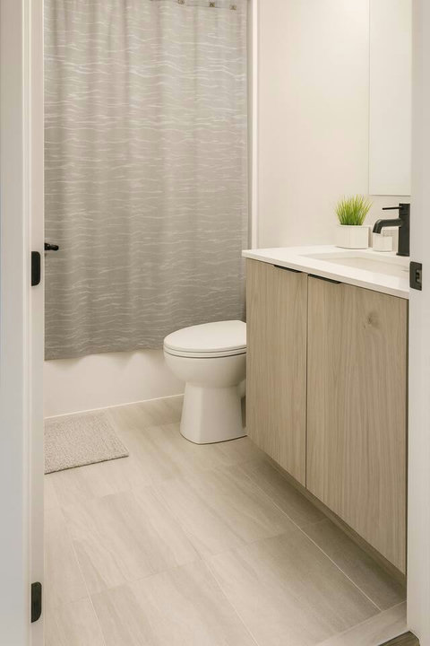 “Clean and well-maintained toilet for a comfortable stay.”