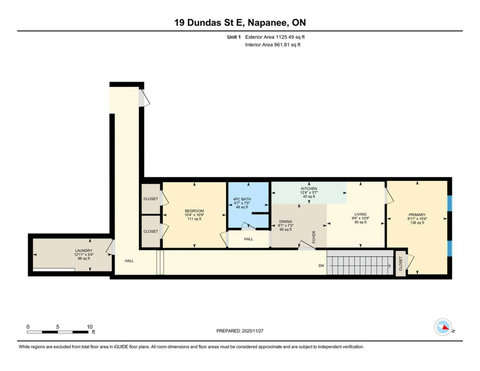 Unit designed floor plan.