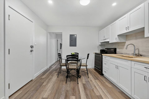 Well-organized kitchen space with everything you need for home-style cooking