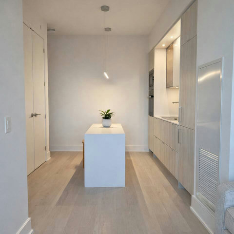 Clean and functional kitchen with everything you need.