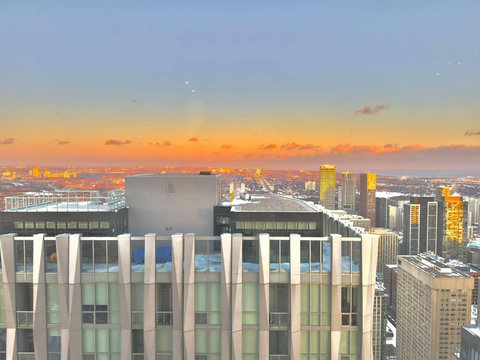 Prime location with direct views of the bustling business hub.”