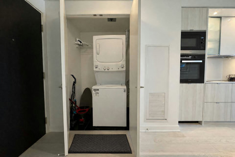 In-unit laundry for added convenience.