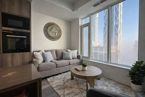 Spacious living room designed for comfort and relaxation