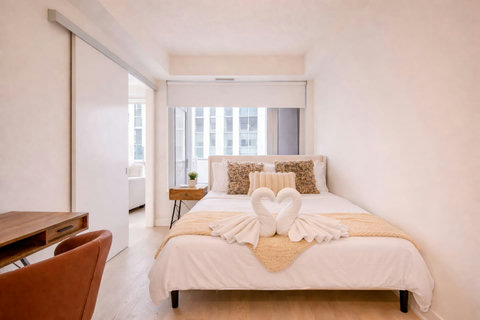 Clean and comfortable sleeping space