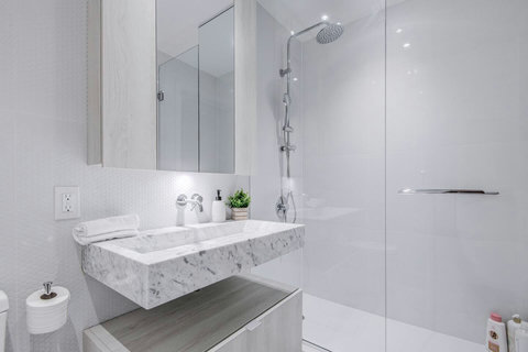 Clean shower area