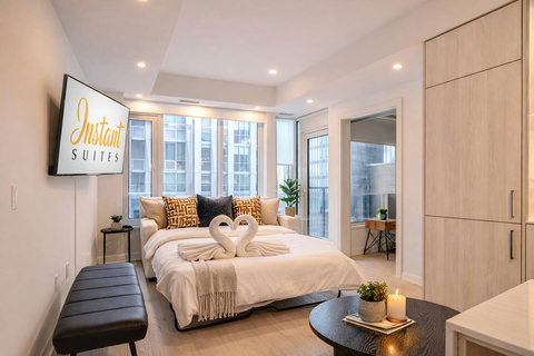 Living room with sofa bed