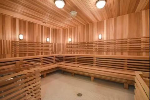 Sauna in the pool room