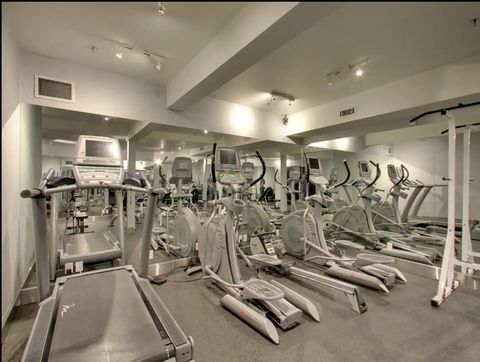 well-equipped shared fitness center