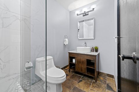 Bathroom with all the basic essentials.