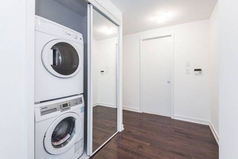 Washer and dryer for cleaning needs.