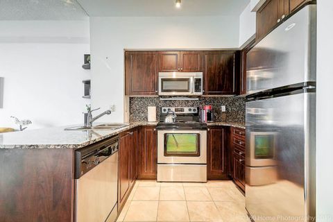 Kitchen is well-equipped with stove, microwave, oven, refrigerator etc.