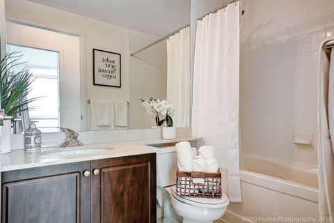 Basic bathing essentials like soap, clean towels, shampoo.