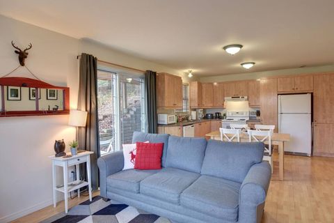 Great place! The listing is accurate. Great communication from the host. The location is superb. Less than 10 minutes from Montagne d'argent and the great restaurants in St Jovite.