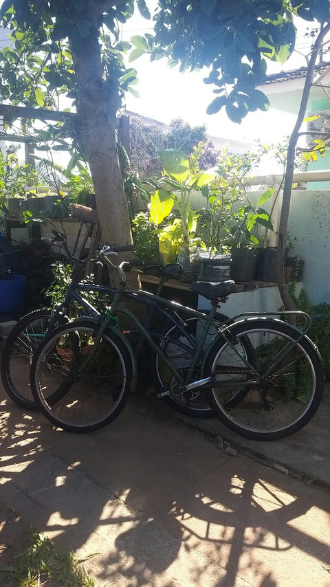 2 Bicicletas de passeio ficam disponíveis para os hóspedes. Algumas cobranças se aplicam:

• 30% do valor do conserto, em caso de danos;
• R$ 200 em caso de furto .