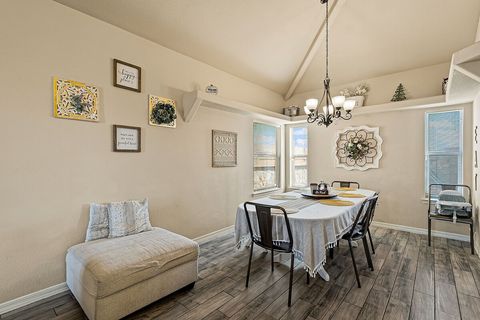 Large dinning table that sits 8 