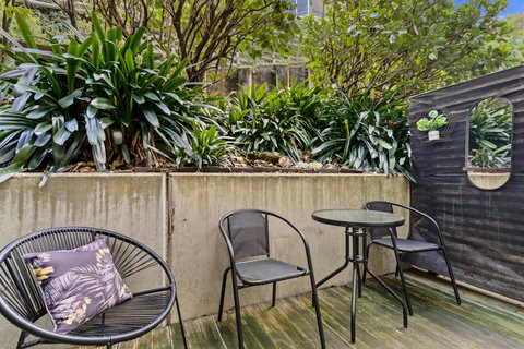 Enjoy your back patio area from your bedroom ranch slider.