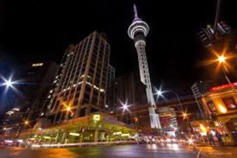 Auckland's Sky Tower and Casino are practically across the road