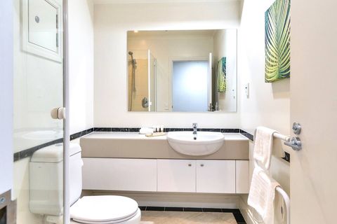 Fresh, clean towels and heated towel rail for snuggly warm towels