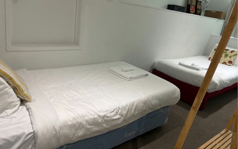 The single beds are perfect for children or adults who like their own space.
