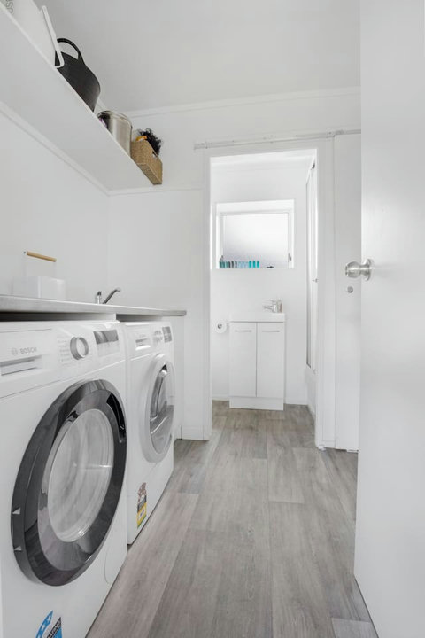The washing machine and dryer are handy if you are staying longer.