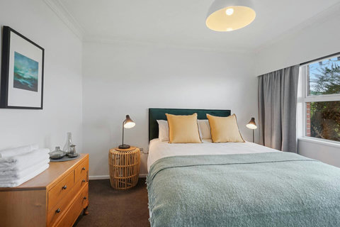 There is plenty of light but also plenty of storage and blackout curtains.