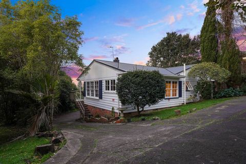 The exterior relaxed and inviting in a well established garden.