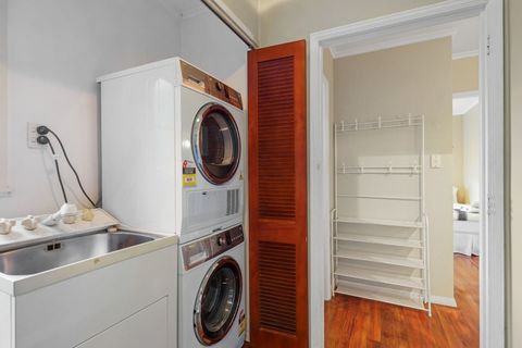 The laundry is fully equipped with new front loading washing machine and dryer. There is also a laundry tub. We provide complimentary washing powder for you to use during your stay.