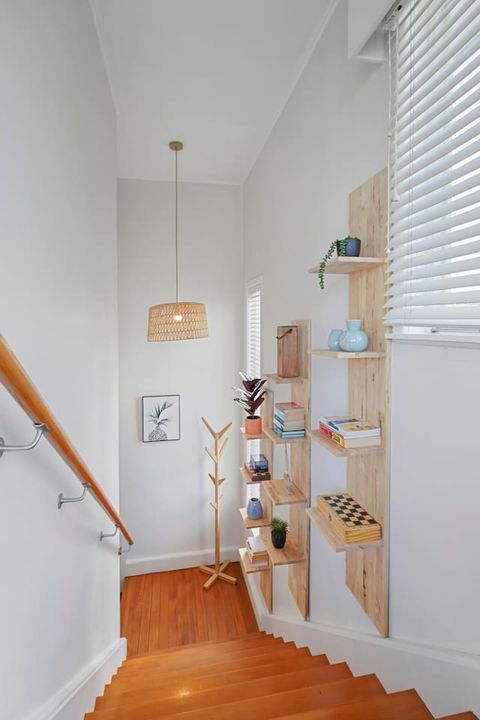 The stairs have become a feature.