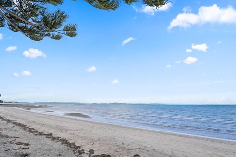 Beautiful  Eastern Beach with views of the Hauraki Gulf.