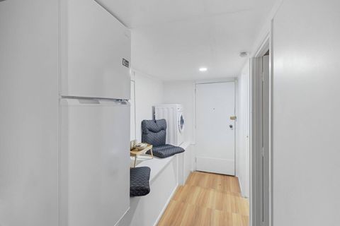 The corridor also has a fridge/freezer, which is great for more extended stays.