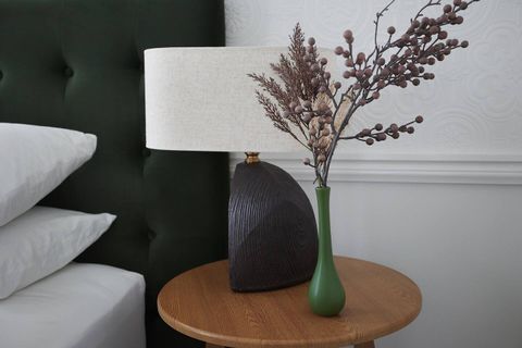 Design can be used even on the bedside table.