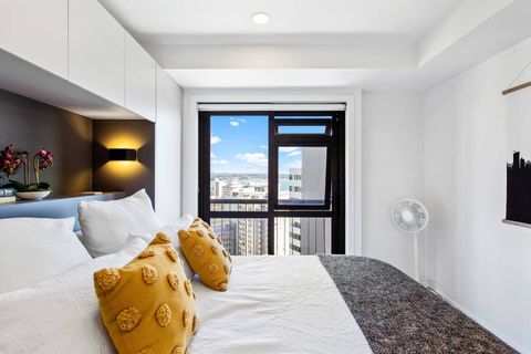 The bedroom has a cosy, relaxed vibe.