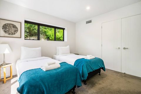 The bedroom has two single beds which are perfect for any children staying or for people who like their own space.