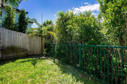 The bottom of the garden.