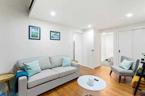 The living spaces are open-plan with a smart TV that streams Netflix.