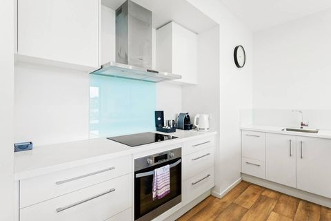 There is a full kitchen for you to use with all the modern conveniences. And yes there is a pod coffee machine.