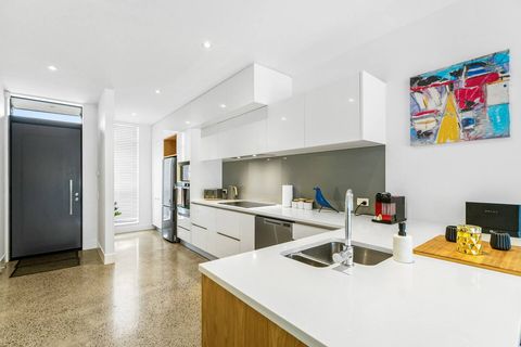The kitchen has plenty of prep space to cook up a meal for the family.