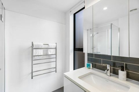 Step out of the shower and enjoy heated towels.