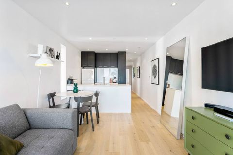 The couch folds out to a Ecosa double-sized sofa bed.